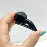 Small Obsidian Crow Skull Carving Wholesale - Wholesale Crystals