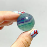 Small Purple Green Colorful Fluorite Sphere Wholesale Closeout - Wholesale Crystals