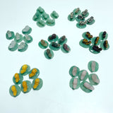 Snail On Leaf Mini Carving Wholesale Tiger Eye Green Aventurine - Wholesale Crystals