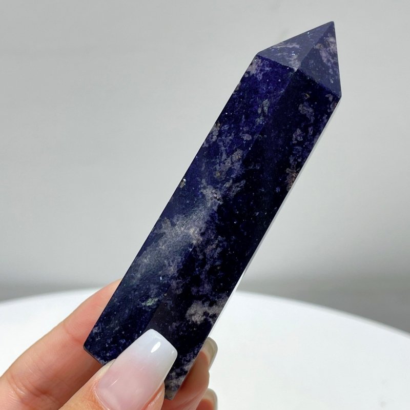 Spark Blue Mica Point Tower Wholesale - Wholesale Crystals