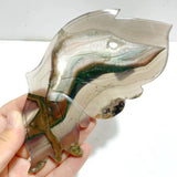 Stripe Agate Symmetry Butterfly Wing Carving With Stand - Wholesale Crystals