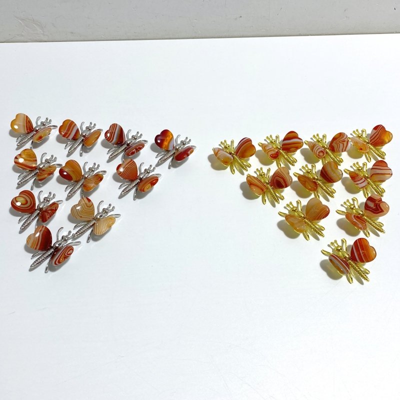 Stripe Carnelian Crystal Butterfly Wholesale -Wholesale Crystals