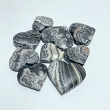 Stripe Yellow/Grey Calcite Heart Wholesale - Wholesale Crystals