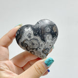 Stripe Yellow/Grey Calcite Heart Wholesale - Wholesale Crystals