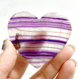 Symmetrical Fluorite Heart Wing Carving With Stand -Wholesale Crystals