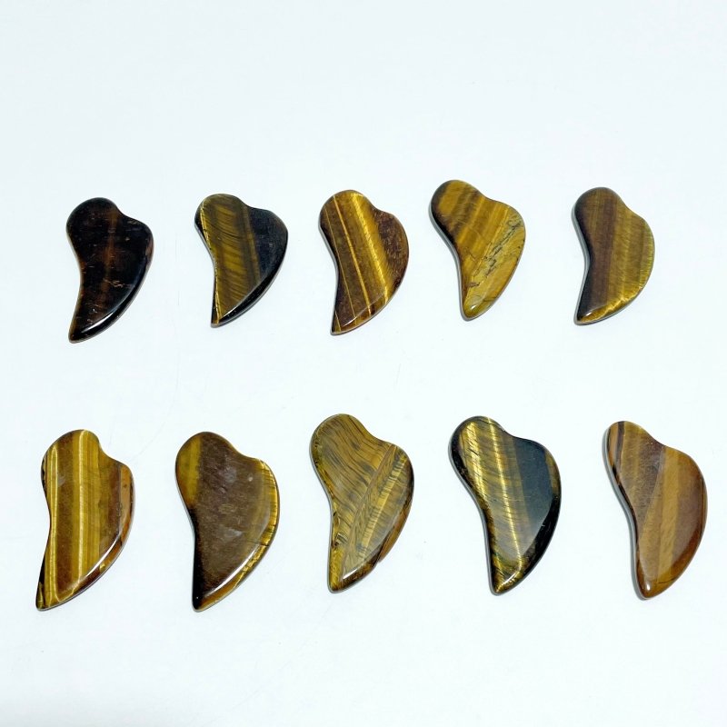 Tiger Eye Gua Sha Facial Tool For SPA Wholesale - Wholesale Crystals