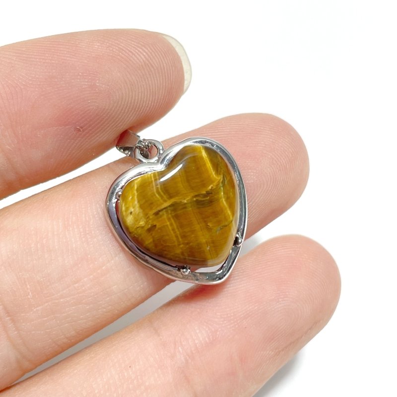 Tiger Eye Heart Shape Pendant Wholesale - Wholesale Crystals