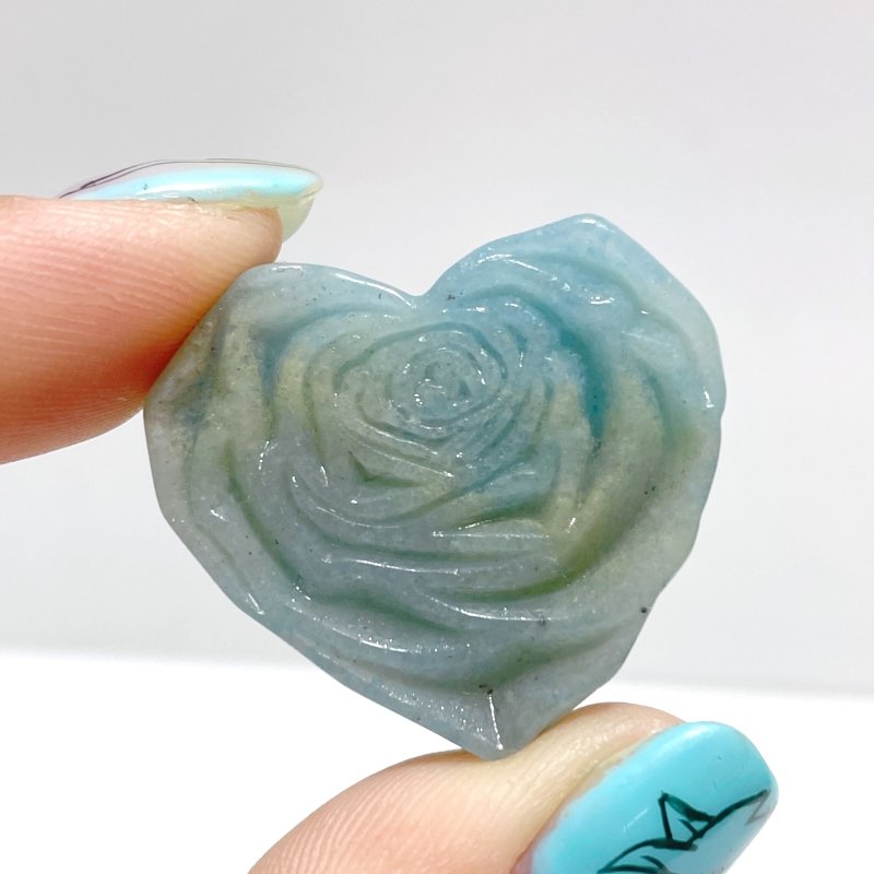 Trolleite Stone Rose Flower Heart Shape Carving Wholesale - Wholesale Crystals