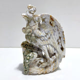 Unique 8th Vein Ocean Jasper Cock Carving - Wholesale Crystals