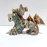 Unique 8th Vein Ocean Jasper Colorful Circle Leopard Carving - Wholesale Crystals