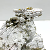 Unique 8th Vein Ocean Jasper Flying Dragon Castle Carving - Wholesale Crystals