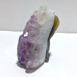 Unique Amethyst Mixed Geode Druzy Agate Elephant Animal Carving A13 - Wholesale Crystals
