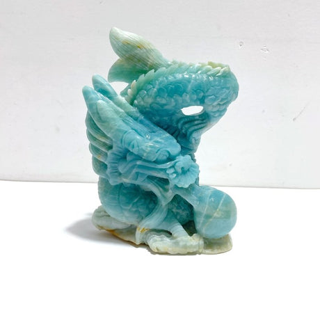Unique Caribbean Calcite Flying Dragon Carving - Wholesale Crystals