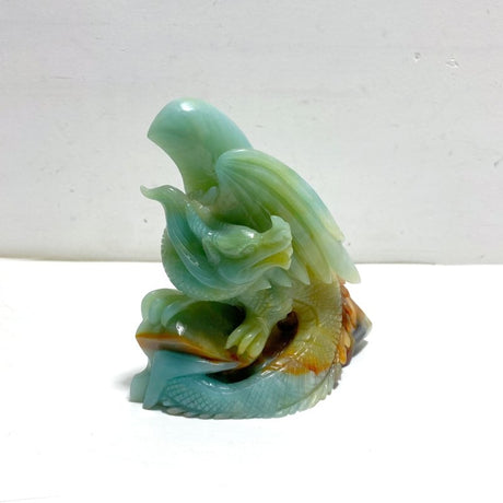 Unique Caribbean Calcite Flying Dragon Carving - Wholesale Crystals