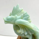 Unique Caribbean Calcite Flying Dragon Castle Carving - Wholesale Crystals