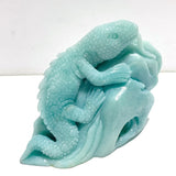 Unique Caribbean Calcite Lizard Carving - Wholesale Crystals
