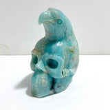 Unique Caribbean Calcite Skull Eagle Carving - Wholesale Crystals