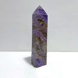 Unique Charoite Four - sided Tower For Collection A04 - Wholesale Crystals
