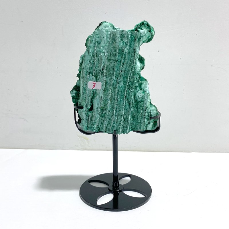 Unique Chrysocolla Mixed Malachite Specimen Raw Bottom With Stand - Wholesale Crystals