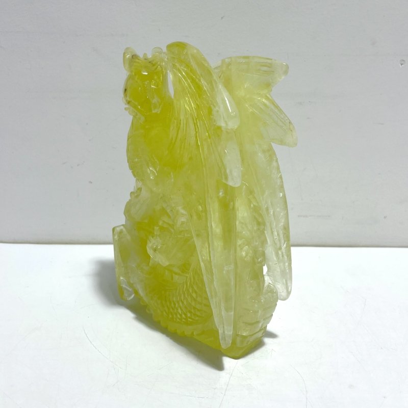 Unique Citrine Flying Dragon Castle Carving - Wholesale Crystals
