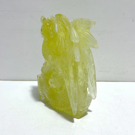 Unique Citrine Flying Dragon Castle Carving - Wholesale Crystals