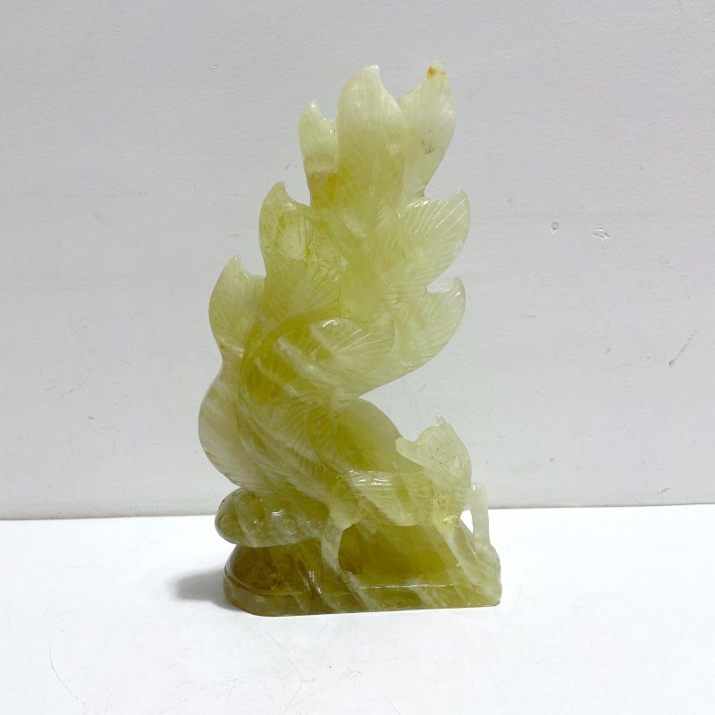 Unique Citrine Nine - tailed Fox Carving - Wholesale Crystals
