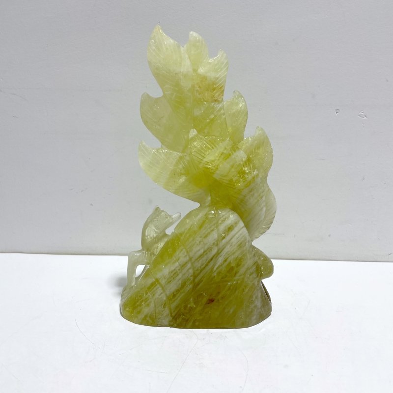 Unique Citrine Nine - tailed Fox Carving - Wholesale Crystals
