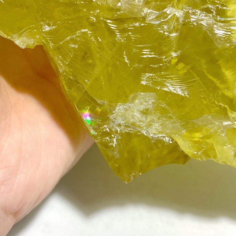 Unique Citrine Raw Stone Specimen With Beautiful Rainbow 5 - Wholesale Crystals