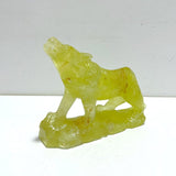 Unique Citrine Wolf Carving - Wholesale Crystals