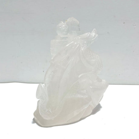 Unique Clear Quartz Flying Dragon Castle Carving - Wholesale Crystals