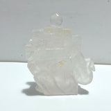 Unique Clear Quartz Flying Dragon Castle Carving - Wholesale Crystals