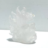 Unique Clear Quartz Nine - tailed Fox Carving - Wholesale Crystals