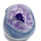 Unique Druzy Geode Amethyst Mixed Agate Skull Carving - Wholesale Crystals