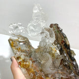 Unique Garden Quartz Chinese Dragon Carving Home Decor -Wholesale Crystals