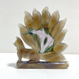 Unique Geode Druzy Agate Nine - tailed Fox Carving 3 - Wholesale Crystals