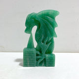 Unique Green Aventurine Flying Dragon Castle Carving 2 -Wholesale Crystals