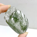 Unique Green Garden Quartz Chinese Dragon Carving For Making Jewelry DIY Pendant -Wholesale Crystals