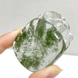 Unique Green Garden Quartz Chinese Dragon Carving For Making Jewelry DIY Pendant -Wholesale Crystals