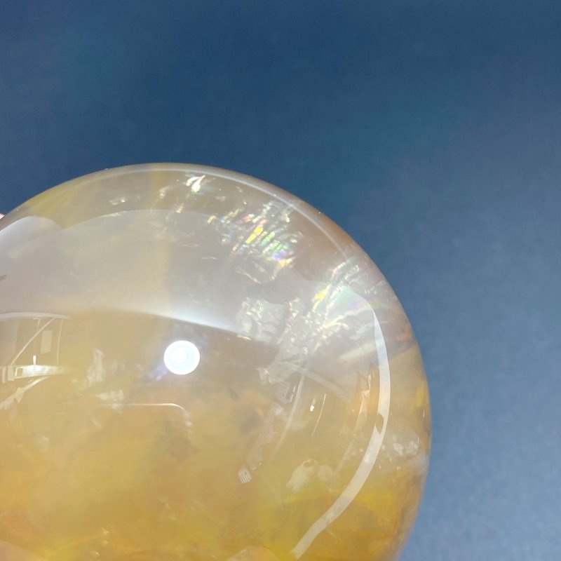 Unique Hematoid Quartz Dentritic Quartz Golden Fire Quartz Sphere With Rainbow For Collection - Wholesale Crystals