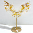 Unique Hematoid Quartz Golden Fire Quartz Wing Carving With Stand -Wholesale Crystals