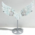 Unique Hemimorphite Heart Wing Carving With Stand -Wholesale Crystals