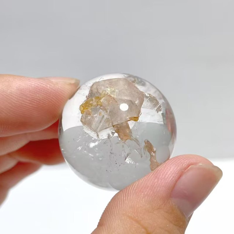 Unique Hexagonal Quartz In Quartz Beautiful Sphere - Wholesale Crystals