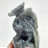 Unique Labradorite Flying Dragon Castle Carving - Wholesale Crystals