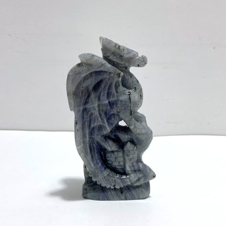 Unique Labradorite Flying Dragon Castle Carving - Wholesale Crystals