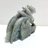 Unique Labradorite Flying Dragon Castle Carving - Wholesale Crystals