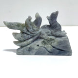 Unique Labradorite Nine - tailed Fox Carving - Wholesale Crystals