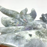 Unique Labradorite Nine - tailed Fox Carving - Wholesale Crystals