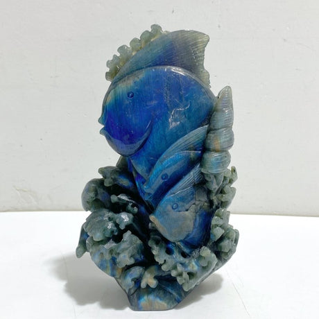 Unique Labradorite Sea Animal Carving (Defect) -Wholesale Crystals