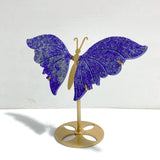 Unique Lapis Lazuli Butterfly Carving With Stand - Wholesale Crystals