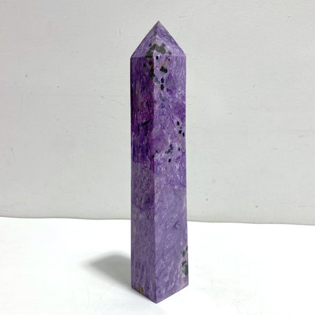 Unique Large Charoite Four - sided Point 3 - Wholesale Crystals